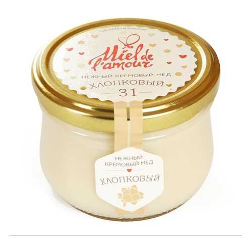 Крем-мед хлопковый, Miel de lamour, 250 г, Россия в ВкусВилл
