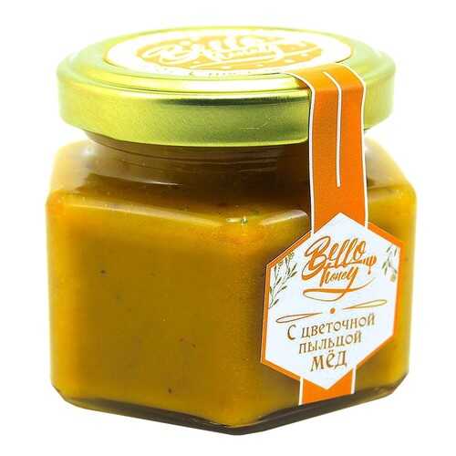 Мед BelloHoney с цветочной пыльцой 120 мл в ВкусВилл
