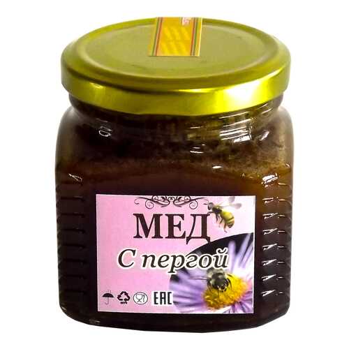 Мед Бийский пчелоцентр с пергой 350 г в ВкусВилл