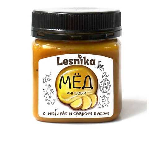 Мед Lesnika липовый с имбирем и грецким орехом 250гр. в ВкусВилл