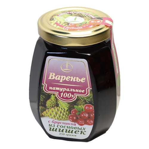 Варенье Емельяновская Биофабрика из сосновых шишек с брусникой в ВкусВилл