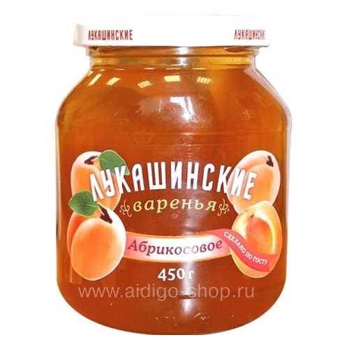 Варенье ЛУКАШИНСКИЕ ВАРЕНЬЯ абрикосовое 450г в ВкусВилл