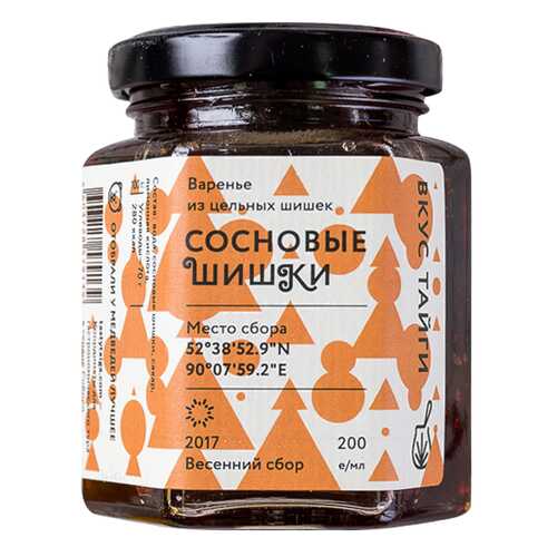 Варенье Вкус тайги из сосновых шишек 200 мл в ВкусВилл