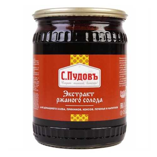 Экстракт ржаного солода С. Пудовъ 0.65 кг в ВкусВилл