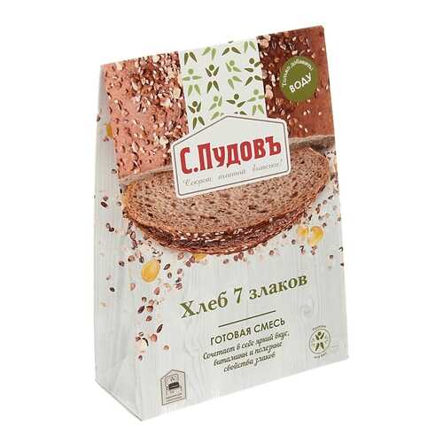 Хлебная смесь С.Пудовъ 7 злаков 500 г в ВкусВилл