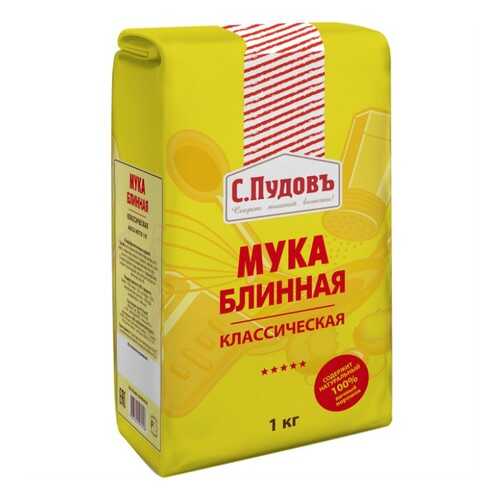 Мука блинная классическая С.Пудовъ 1 кг в ВкусВилл