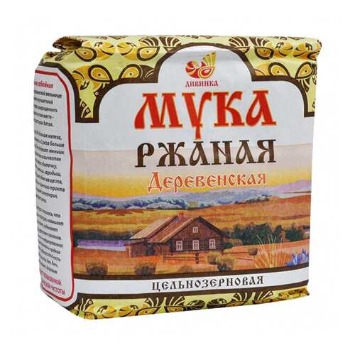Мука Дивинка ржаная цельнозерновая 1 кг в ВкусВилл