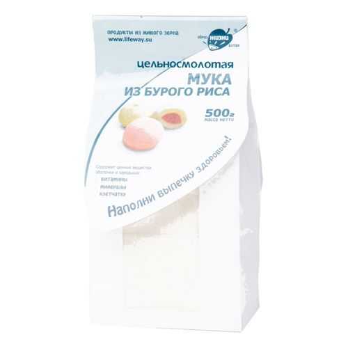 Мука Образ жизни из бурого риса цельносмолотая 500 г в ВкусВилл