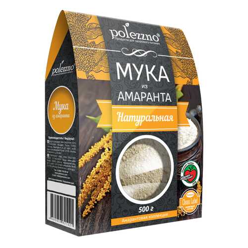Мука Polezzno амарантовая 500 г в ВкусВилл