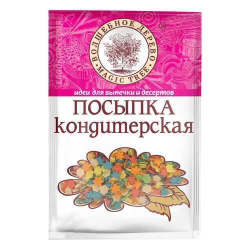 Посыпка кондитерская Волшебное дерево маргаритки 40 г в ВкусВилл