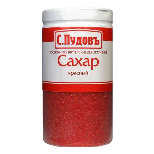Посыпка сахар красный С.Пудовъ 65 г в ВкусВилл
