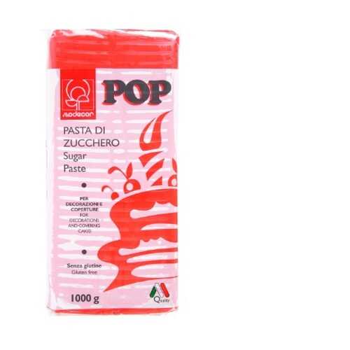 Сахарная Мастика универсальная для торта Modecor POP - Красная, 1кг. (25470/p) в ВкусВилл