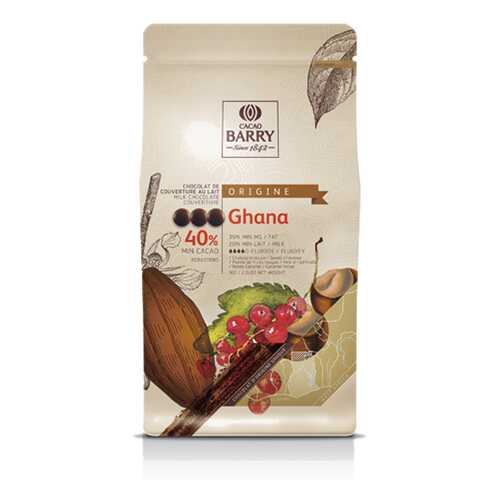 Шоколад Cacao Barry GHANA - Молочный, 40%, 1кг. (CHM-P40GHA-2B-U73) в ВкусВилл
