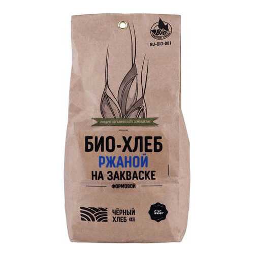 Смесь для выпечки Чeрный хлеб био-хлеб ржаной формовой на закваске 525 г в ВкусВилл