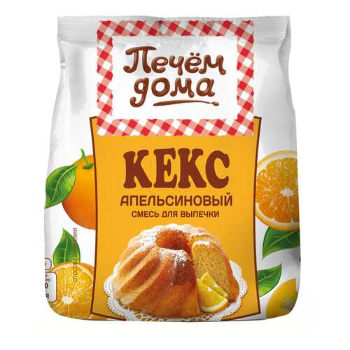 Смесь для выпечки Печем дома кекс апельсиновый 400 г в ВкусВилл