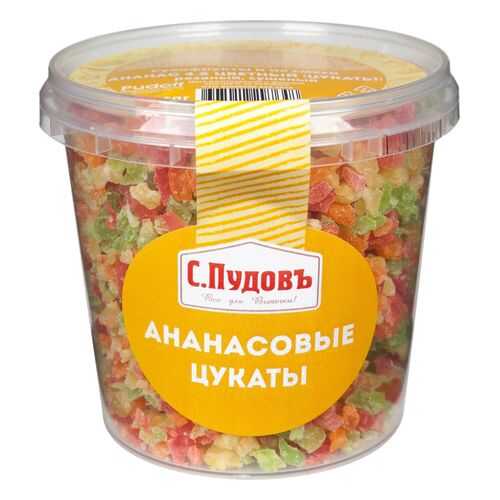 Ананасовые цукаты С.Пудовъ 230 г в ВкусВилл