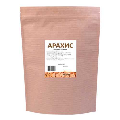 Арахис жареный, соленый дой пак 1500г HOBBYHELPER в ВкусВилл
