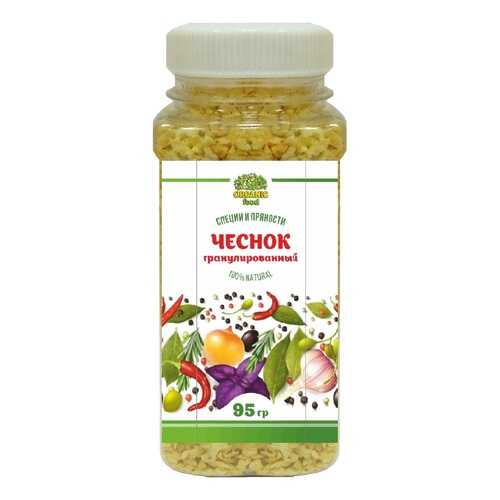 Чеснок сушеный Organic Food гранулированный 95 г в ВкусВилл