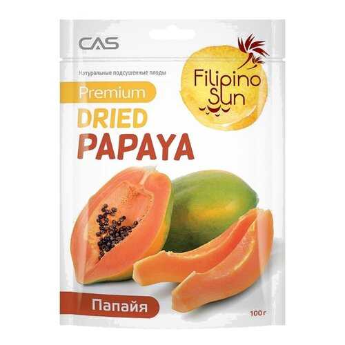 Плоды папайи сушеные Filipino Sun 100 г в ВкусВилл