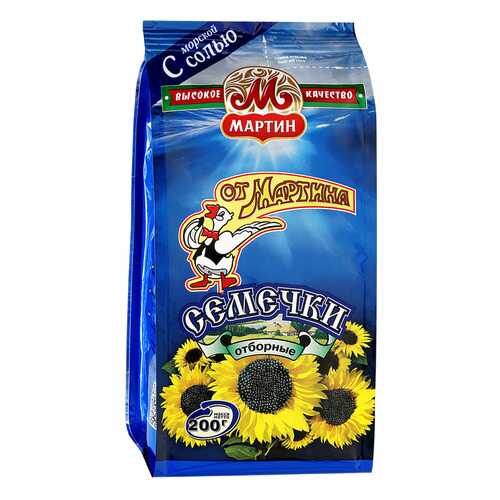 Семечки от Мартина отборные с морской солью 200 г в ВкусВилл