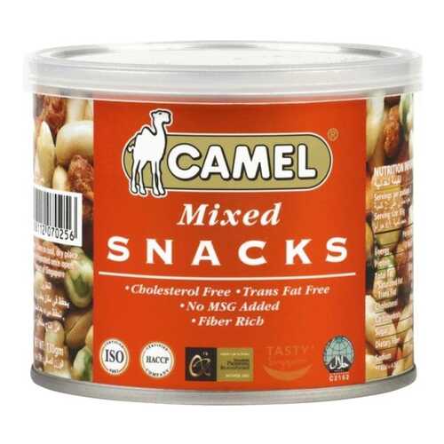 Смесь mixed snacks из орехов, бобов и горошка Camel 130 г в ВкусВилл