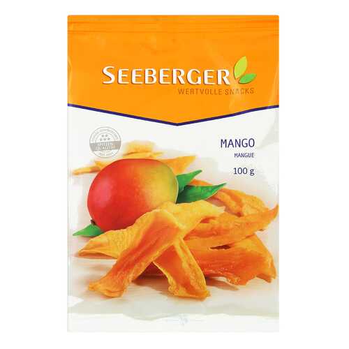 Сухофрукты Seeberger манго дольками сушеный 100 г в ВкусВилл