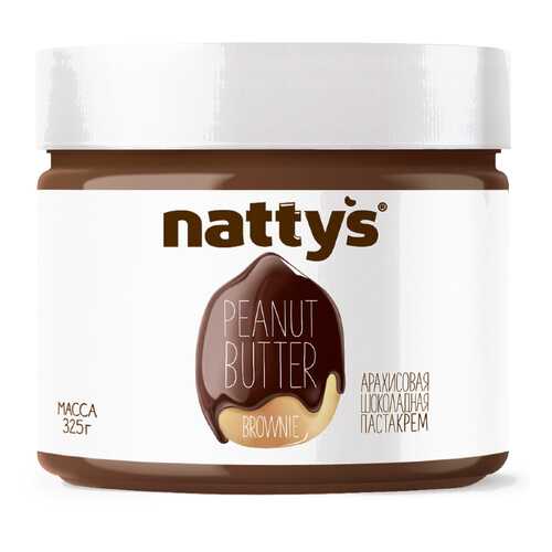 Арахисовая паста Nattys Brownie с тертым какао 325 г в ВкусВилл