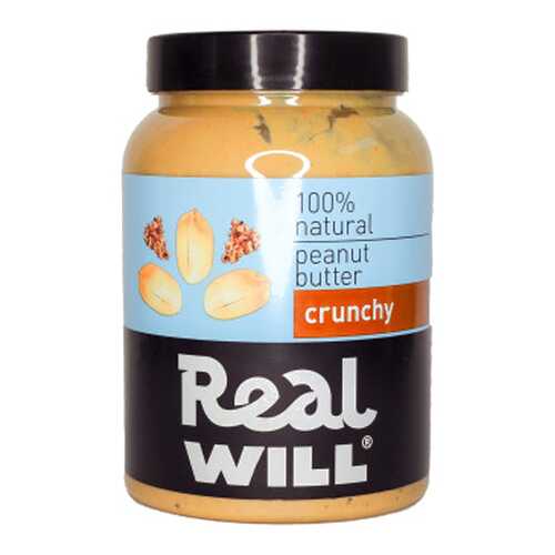 Паста арахисовая Real Will хрустящая 1000 г в ВкусВилл