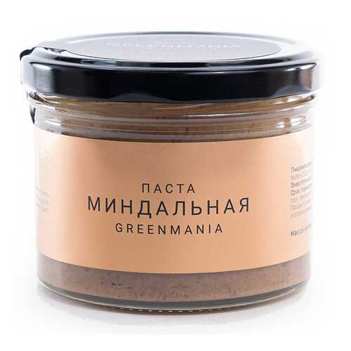 Паста GreenMania миндальная 200 г в ВкусВилл