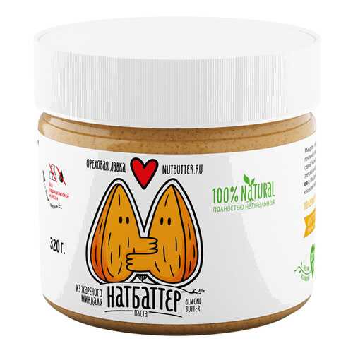 Паста ореховая Nutbutter из жареного миндаля 320г в ВкусВилл