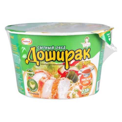 Лапша быстрого приготовления Doshirak сытный обед со вкусом курицы 110 г в ВкусВилл