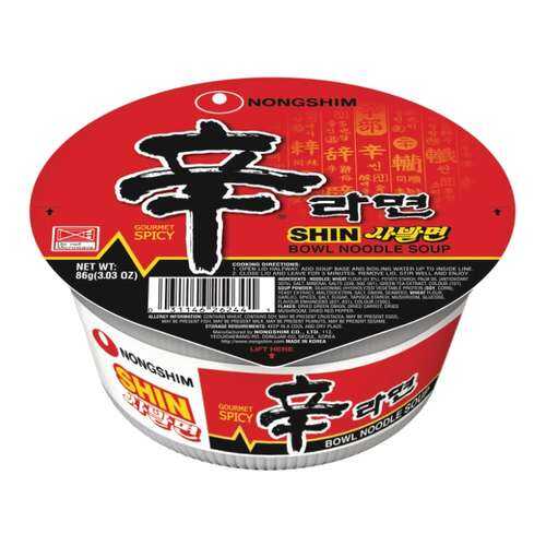 Лапша быстрого приготовления Шин Рамен Nongshim чашка 86 г в ВкусВилл