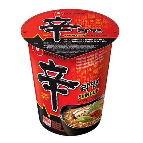 Лапша быстрого приготовления Шин Рамен Nongshim стакан 68 г в ВкусВилл