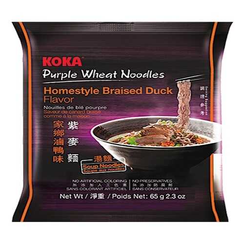 Лапша сингапурская Koka со вкусом утки в пакете 85 г в ВкусВилл