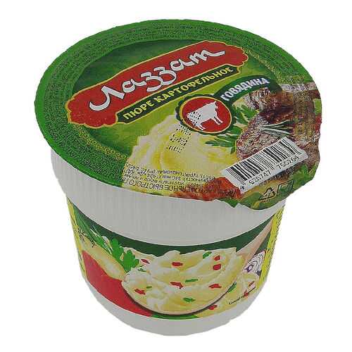 Пюре Халяль Лаззат быстрого приготовления со вкусом говядины 40 г в ВкусВилл