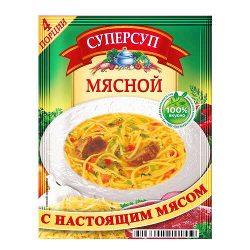 Суперсуп мясной 70 г в ВкусВилл