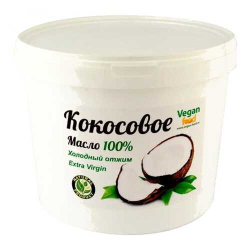 Кокосовое масло Extra Virgin Vegan food 100% натуральное холодный отжим 1 л в ВкусВилл