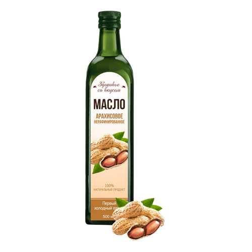 Масло арахисовое Здоровье со вкусом 500 мл в ВкусВилл