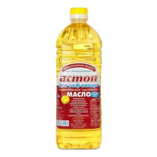 Масло Астон подсолнечное рафинированное дезодорированное 1.8 л в ВкусВилл