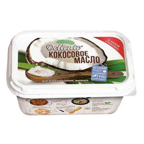 Масло DELICATO кокосовое 200гр в ВкусВилл