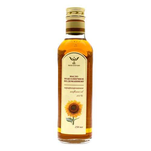 Масло Dial-export подсолнечное нерафинированное 0.25 л в ВкусВилл