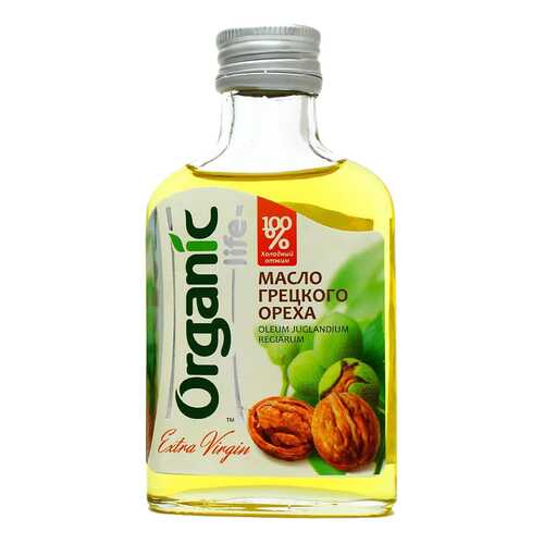 Масло грецкое Organic Life пищевое нерафинированное 100 мл в ВкусВилл