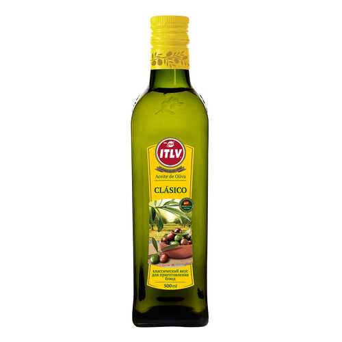 Масло ITLV оливковое 100% классико 0.5 л в ВкусВилл