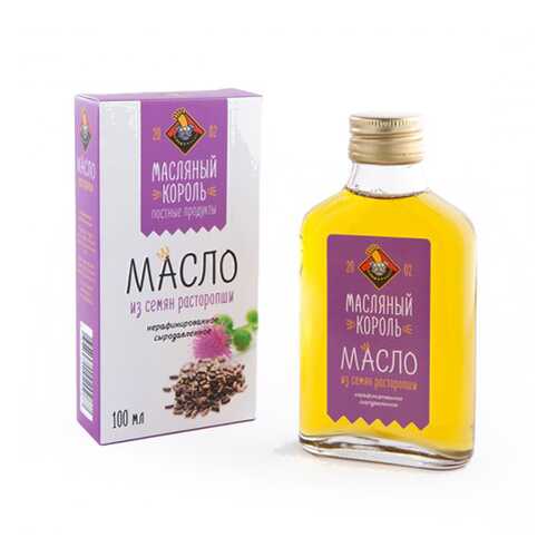 Масло Масляный Король масло из семян расторопши 100 мл в ВкусВилл