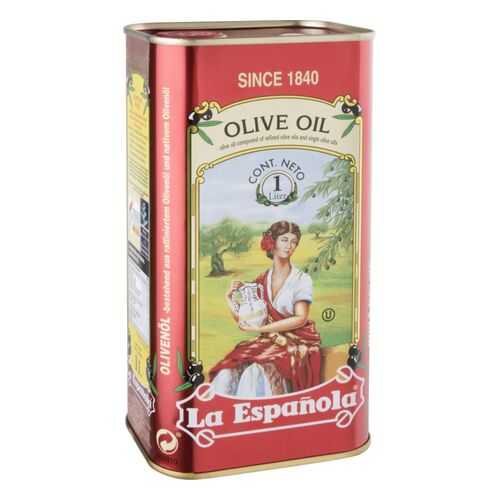Масло оливковое рафинированное La Espanola с добавлением оливкового нерафинированного 1 л в ВкусВилл