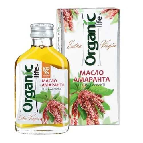 Масло пищевое Organic Life нерафинированное амарантовое 100 мл в ВкусВилл