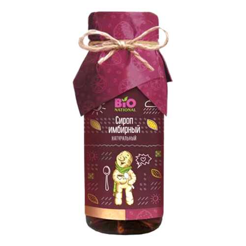 Сироп Bio National имбирный натуральный 250 мл в ВкусВилл