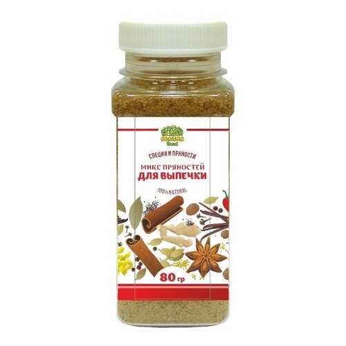 Микс пряностей Organic Food для выпечки и десертов 80 г в ВкусВилл