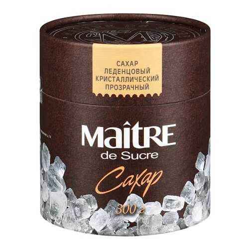 Сахар Maitre de Sucre леденцовый прозрачный кристаллический 300 г в ВкусВилл