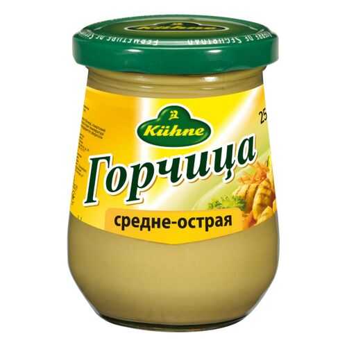 Горчица Kuhne средне-острая 250 мл в ВкусВилл